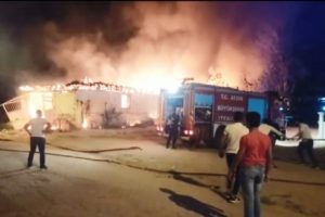 Aydın'da yangında bir ev kül oldu