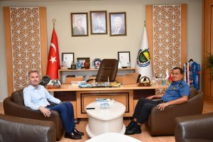 Bursa İnegöl Emniyet Müdürü Erçetin'den Başkan Taban'a ziyaret