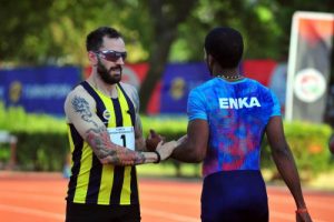 Avrupa şampiyonu Ramil Guliyev Bursa'da yarıştı