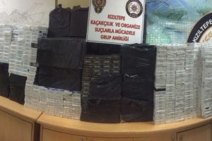 35 bin paket kaçak sigara ele geçirildi