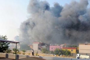 Konya'da fabrika yangını!