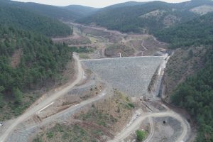 Bursa Gedikler Barajında çalışmalar devam ediyor