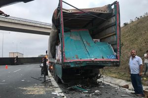 Yavuz Sultan Selim Köprüsü çıkışında feci kaza!