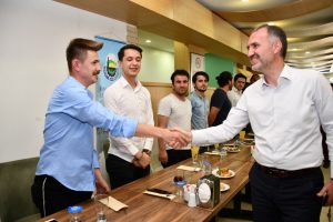 Bursa İnegöl Belediye Başkanı Taban, stajyer öğrencilerle buluştu
