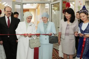Emine Erdoğan, Cengiz Aytmatov Salonu'nun açılışını yaptı