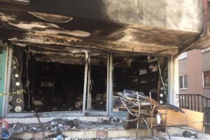 'Elektrikçinin dükkanı kundaklandı' iddiası