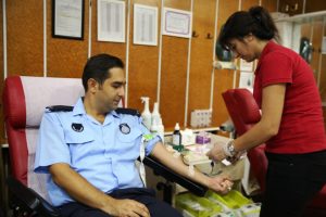 Bursa'da Zabıta Haftası'nda kan bağışında bulundular