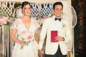 Ferhan Şensoy ile Derya Baykal'ın kızı evlendi