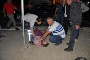 Bursa'da otomobilin çarptığı engelli kadın ağır yaralandı
