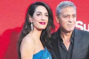 Eşinden George Clooney'ye rest!