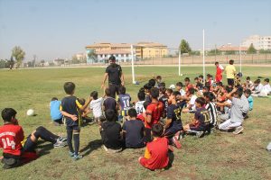 Terör mağdurlarına futbol eğitimi