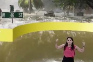 Artırılmış ger&ccedil;ekliğin g&ouml;z&uuml;nden Florence kasırgası