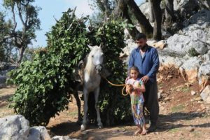 K&ouml;yl&uuml;n&uuml;n y&uuml;z&uuml;, defne yaprağıyla g&uuml;ld&uuml;