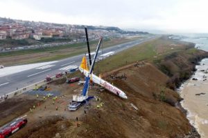 Pistten &ccedil;ıkan u&ccedil;ağın s&ouml;k&uuml;m işlemi tamamlandı