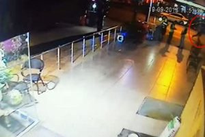 Azeri işadamı &ouml;ld&uuml;ren zanlının ka&ccedil;ma anı kamerada