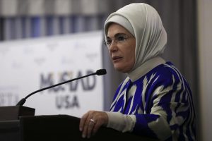 Emine Erdoğan'dan ABD'de 'insani yardım' vurgusu