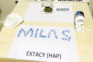 Otomobilde bonzai ve uyuşturucu hap ele ge&ccedil;irildi