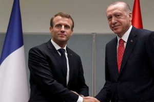 Erdoğan, Macron ile g&ouml;r&uuml;şt&uuml;