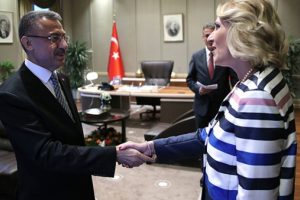 Cumhurbaşkanı Yardımcısı Oktay'ın kabul&uuml;