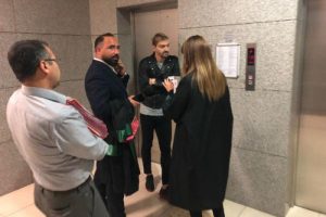 Caner Erkin hakeme k&uuml;f&uuml;r davasında hakim karşısında