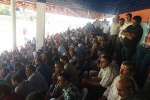 Mardin'de, ge&ccedil;ici iş kurasında gerginlik