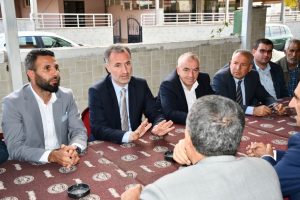 Bursa İneg&ouml;l Belediye Başkanı Taban, Ertuğrulgazi sakinleri ile bir araya geldi