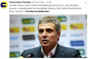 Fenerlilerden Ersun Yanal kampanyası