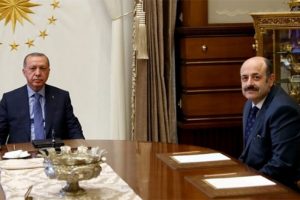 Başkan Erdoğan Y&Ouml;K Başkanı Prof. Dr. Yekta Sara&ccedil;'ı kabul etti