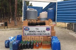 Jandarmadan ka&ccedil;ak şarap operasyonu!