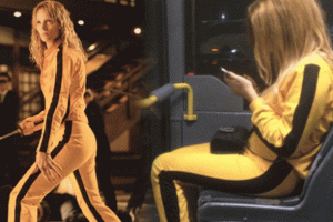 Kill Bill'in The Bride'ı metrob&uuml;ste