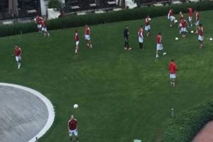 Fener'in rakibinden otel bah&ccedil;esinde idman