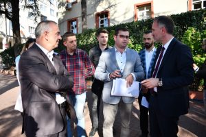 Bursa İnegöl'de belediye meydanı yenileniyor