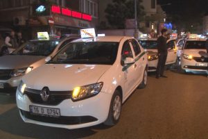 Bursa'da dolmuş&ccedil;uların ceza protestosu