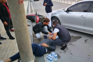 Bursa'da feci kaza anbean kamerada
