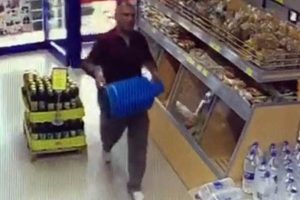 Mutfak t&uuml;p&uuml;yle marketi havaya u&ccedil;urmaya kalkıştı!