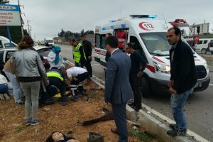 Bursa'da otomobille cip çarpıştı: 5 yaralı var
