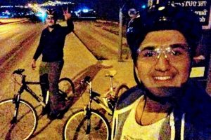 Takla atan bisiklet s&uuml;r&uuml;c&uuml;s&uuml; can verdi