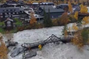 Norve&ccedil;'te sel felaketi