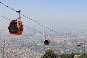 Denizli'de teleferiği 3 yılda 2 milyon kişi kullandı