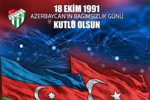 Azerbaycan'a Bursaspor'dan kutlama