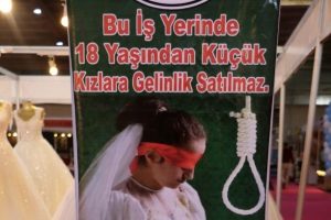 &Ccedil;ocuk gelinler i&ccedil;in anlamlı kampanya