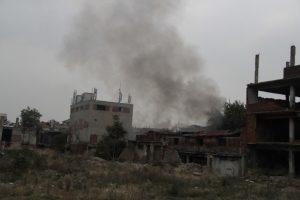 Bursa'da metruk binada yangın çıktı