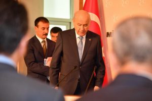 Bah&ccedil;eli il başkanlarıyla bir araya geldi