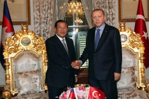 Erdoğan Kambo&ccedil;ya Başbakanını kabul etti