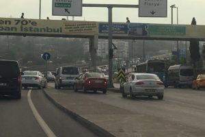 Trafik bahanesiyle E-5'i birbirine kattılar