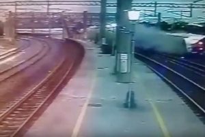 Tren faciası kamerada