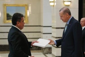 Cumhurbaşkanı Erdoğan 4 büyükelçiyi kabul etti