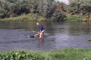 Asi Nehri'nde kan donduran g&ouml;r&uuml;nt&uuml;!