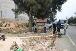 Bursa'da yeni hastanenin yollarına engelli dostu modern kaldırım