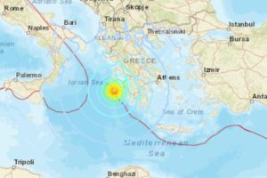 Yunanistan'da 6.8 b&uuml;y&uuml;kl&uuml;ğ&uuml;nde deprem